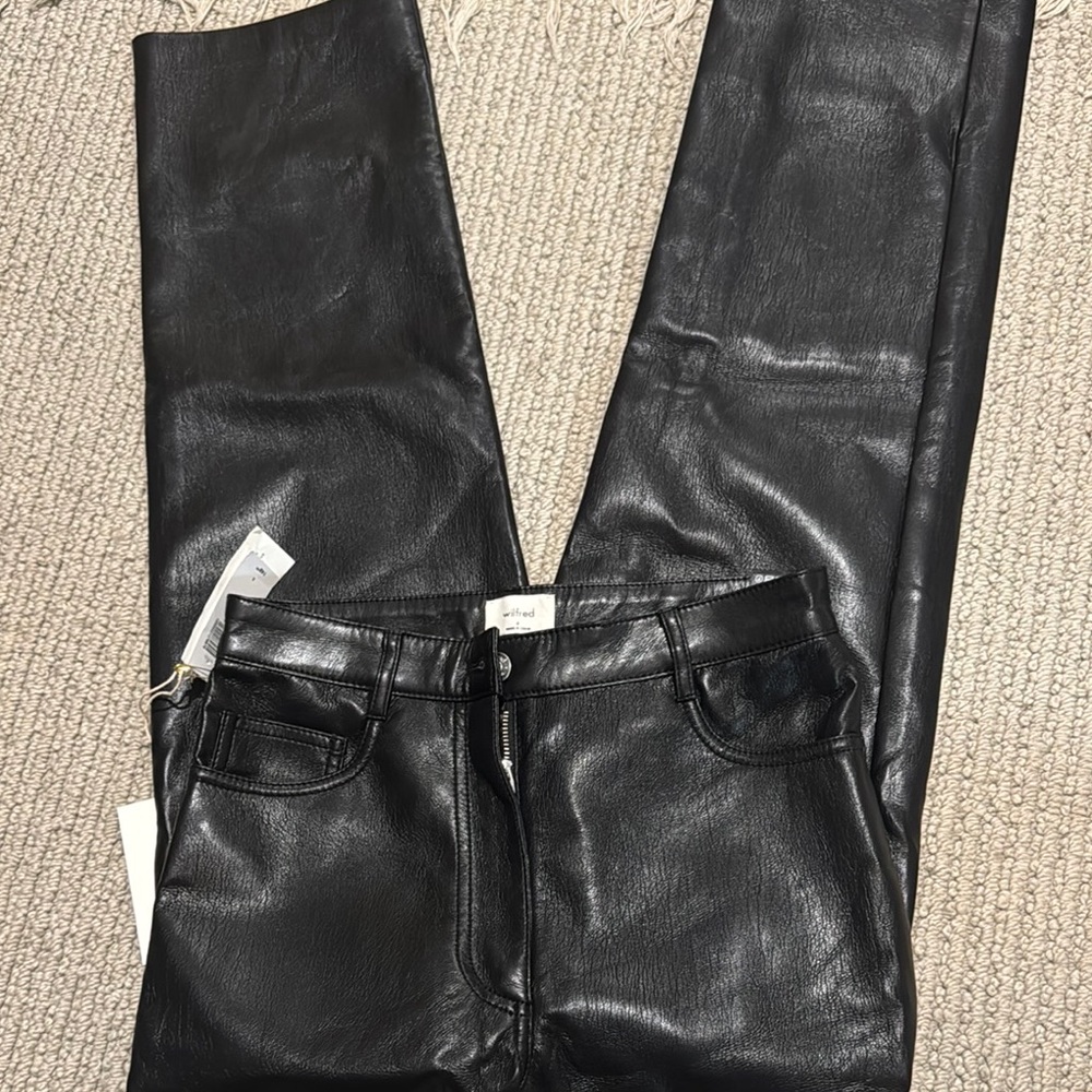 Aritzia Wilfred Leather Pants